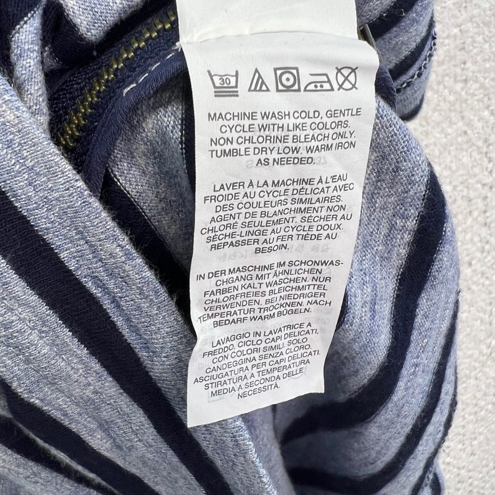 J. Crew Striped T‎ Shirt Dress Womens Medium Blue Gray Casual Knee Length - Picture 12 of 12